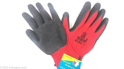 And right hand 380 series latex labor protection projects as anti-slip wrinkle work thickening male site handling work
