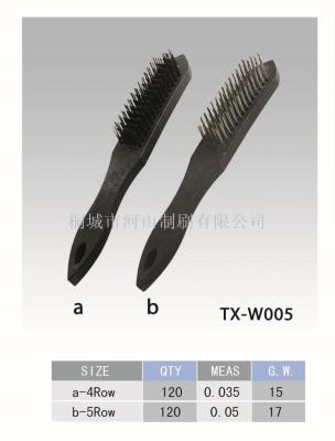 Wire brush a- 4ROW/B -5row wire brush plastic handle hot sale wire brush high hardware tools