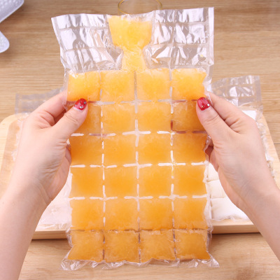 0323 Self-Sealing Disposable Ice-Making Bag Edible Ice Cube Mold Ice Maker Ice Tray Freshness Protection Package 10 Pack