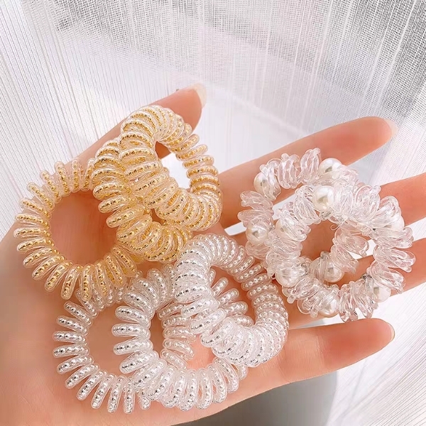 网络爆款头饰电话圈网红款三件套混装新款皮筋头绳发圈厂家直销