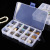 0333 Multi-Grid Transparent Storage Box Jewelry Box Finishing Box Free Assembly Medicine Box Detachable Medicine Box 15 Grid