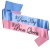 Custom logo design beauty Smooth pageant hen pary  prom king queen party satin ribbon sash