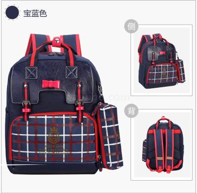 Children's Schoolbag Primary School Boys and Girls Backpack Backpack Spine Protection Schoolbag 2134