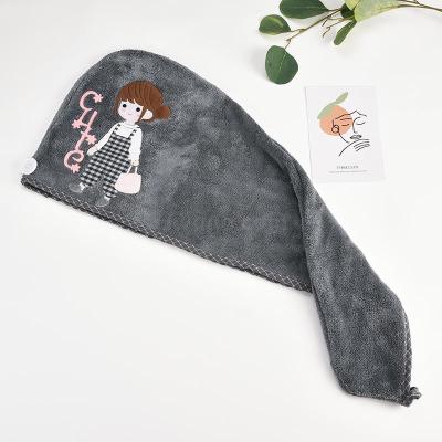 Hair-Drying Cap Water-Absorbing Quick-Drying Adult Shower Cap Hair Quick-Drying Little Girl Towel Headcloth Quick-Drying Cap