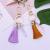 Acrylic Simple creative versatile 26 letter Transparent Pendant Key Chain Tassel Pendant