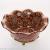 American ceramics with copper red high temperature porcelain home furnishings Villa Club high end luxury fruit plate