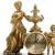 Porcelain with bronze figures, angels, high-end luxury clocks, watches, neoclassical antique soft decorations