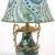 American living room porch bedroom bedside green ceramic table lamp ornament