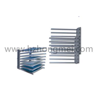 Wall fixed eight layers screen frame rack