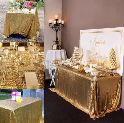 Wedding supplies Hotel banquet table Gold Piece Table Cloth Table Cloth