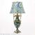 American living room porch bedroom bedside green ceramic table lamp ornament