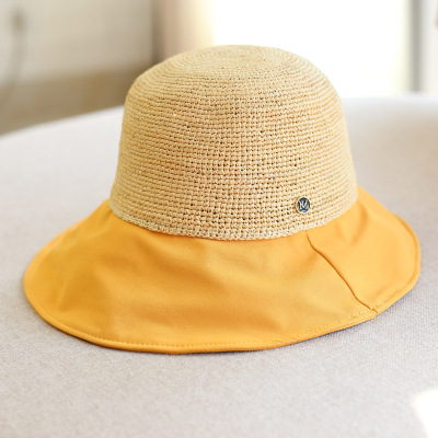 Japanese breathable Sun Hat Fisherman Hat Woman Summer Korean Straw Hat woman Summer Sun Hat trip Sun Block folding
