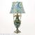 Copper with Porcelain High-End Atmospheric Table Lamp American and European Style Living Room Entrance Bedroom Bedside Green Ceramic Table Lamp Decoration