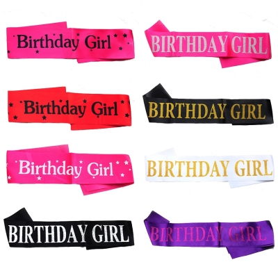 Manufacturer Birthday girl Birthday Gifts for Women party satin ribbon sash
