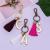 Pendant decorations Creative new fashion English letters tassel key chain mobile phone bags Pendant pendant decorations