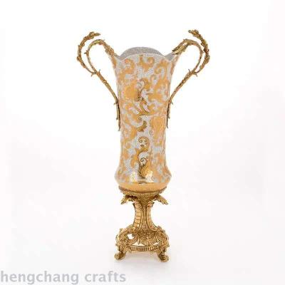 European style ceramic vase, soft decoration villa, luxurious and creative flower arrangement