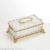 American Crystal Glass with Copper Diamond Tissue Box European Creative Upscale Luxury Dining Table Living Room Coffee Table Paper Extraction Box