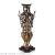 American style retro black gold tracing ceramics with copper flower arrangement ornaments
