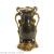 American style retro and nostalgic porcelain and copper decorative flower vase with two ears