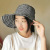 Korean-Style Parent-Child Fisherman Hat Empty Top Hat Women's Folding Plaid Outdoor Travel Sun Hat Factory Wholesale