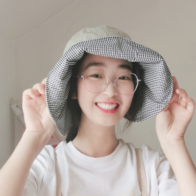 Chenglei Fisherman Hat Japanese Foldable Fisherman Hat Female Double-Sided Parent-Child Summer Street Travel Sun Hat