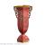 European and American luxury dragon totem ceramics with copper double ear vase