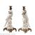 European American porch ceramic inlaid with copper creative Candlestick retro luxury parrot home decoration