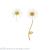 2020 New Trendy All-Matching Fresh Daisy Painted Flower Stud Earrings Rings of the Same Style Necklace for Women