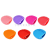 Silica gel brush five hole egg wash makeup brush tool with hole can be used to receive the cleaner