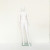 Factory Direct Sales Abstract White Plastic Female Model Faceless Wedding Dress Formal Dress Display Props Human Body Display Model