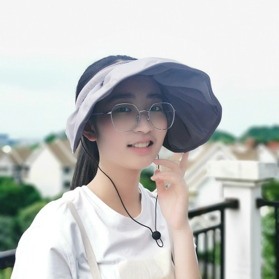 Korean Style Internet Red Style Shell Fisherman Hat Female Cover Shell Empty Top Hat Outdoor Travel Sun Hat Wholesale