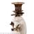 European American porch ceramic inlaid with copper creative Candlestick retro luxury parrot home decoration