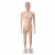 Factory Direct Sales Muscle Realistic Plastic Male Model Skin Color Upright with Hair Full Body Mannequin Clothing Display Props