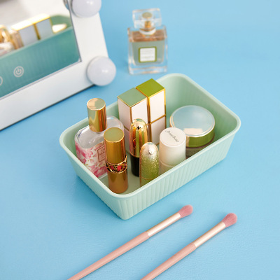 Japanese Desktop Storage box Bathroom kitchen Plastic Storage basket Snacks sundry Storage Basket Cosmetics Storage basket
