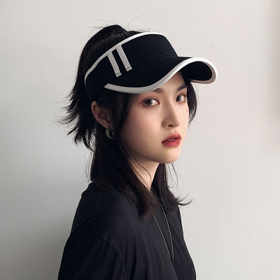 Web celebrity Tennis hat sun Sun Sun Korean version of Versatile Summer Baseball Cap for women to show the face of small Outdoor cap cap