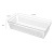 Transparent Storage Box Bathroom Stationery Office Storage PS Material 3048