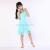 2020 new children's swimsuit pure color girl's swimsuit Princess dress hot spring one-piece swimsuit wholesale