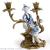 European American style ceramic copper inlaid model room luxurious decorative figure candle table