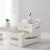 Free stacking ABS Material Zakka style cosmetic storage box simple Desktop Storage Basket Shelf