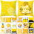 2020 Amazon hot Style Household Products European pineapple leaves Yellow Pillow Case Custom Nordic waist Case