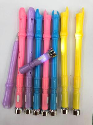 Creative Blowing Flute Modeling Gel Pen with Light Cute Cartoon Learning Stationery Ball Pen Signature Pen