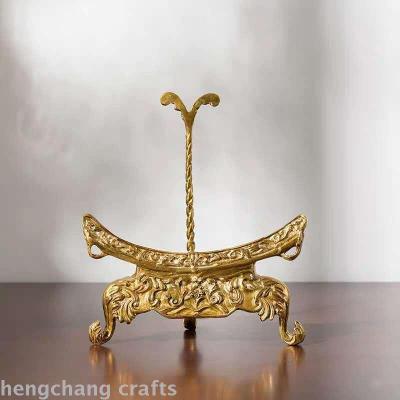 High grade luxury soft decoration household ornament, European American style seat frame, pure copper plate frame