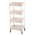 Multifunctional Storage Rack Four-storey Bathroom Basket with Wheels Plastic Shelf Storage Box