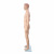 Factory Direct Sales Muscle Realistic Plastic Male Model Skin Color Upright with Hair Full Body Mannequin Clothing Display Props