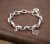 S925 Sterling Silver Bracelet for Women Fashionmonger Personalized Japanese and Korean Simple Retro Men and Women Couple Bracelet Korean Jewelry