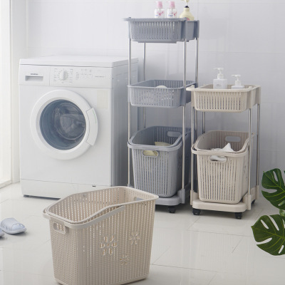 Basket household laundry is a Hot style plastic shelf storage bucket toy storage basket