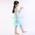 2020 new children's swimsuit pure color girl's swimsuit Princess dress hot spring one-piece swimsuit wholesale