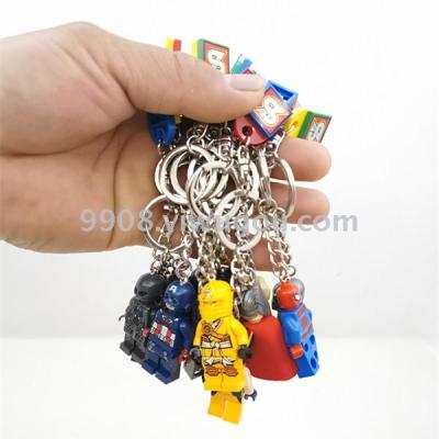 Creative key chain sex pendant knapsack small pendant building block figurines