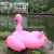 Manufacturer MUFS hot selling 280cm inflatable PVC toy flamingo ride water play flamingo seat ride