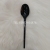 7. Single-use Plastic Knives, forks and spoons. Black spoon for burning herb cake with long handle